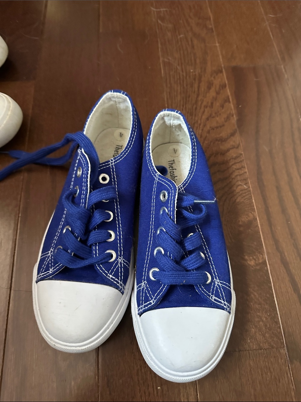 Amazon Royal Blue Canvas Lace-Up Kids Sneakers